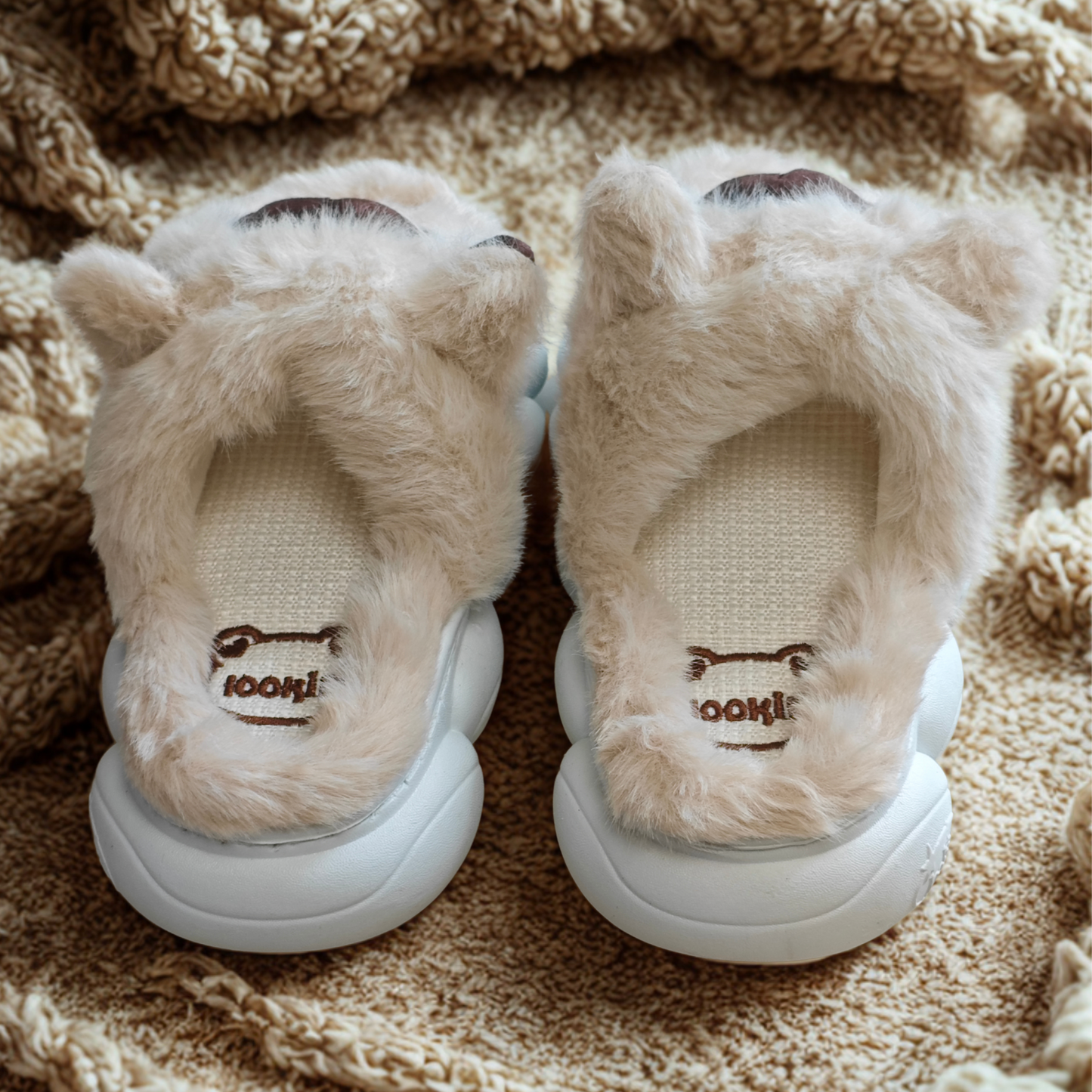 Pantuflas de Capibara Abiertas color Beige (Niño / Niña)