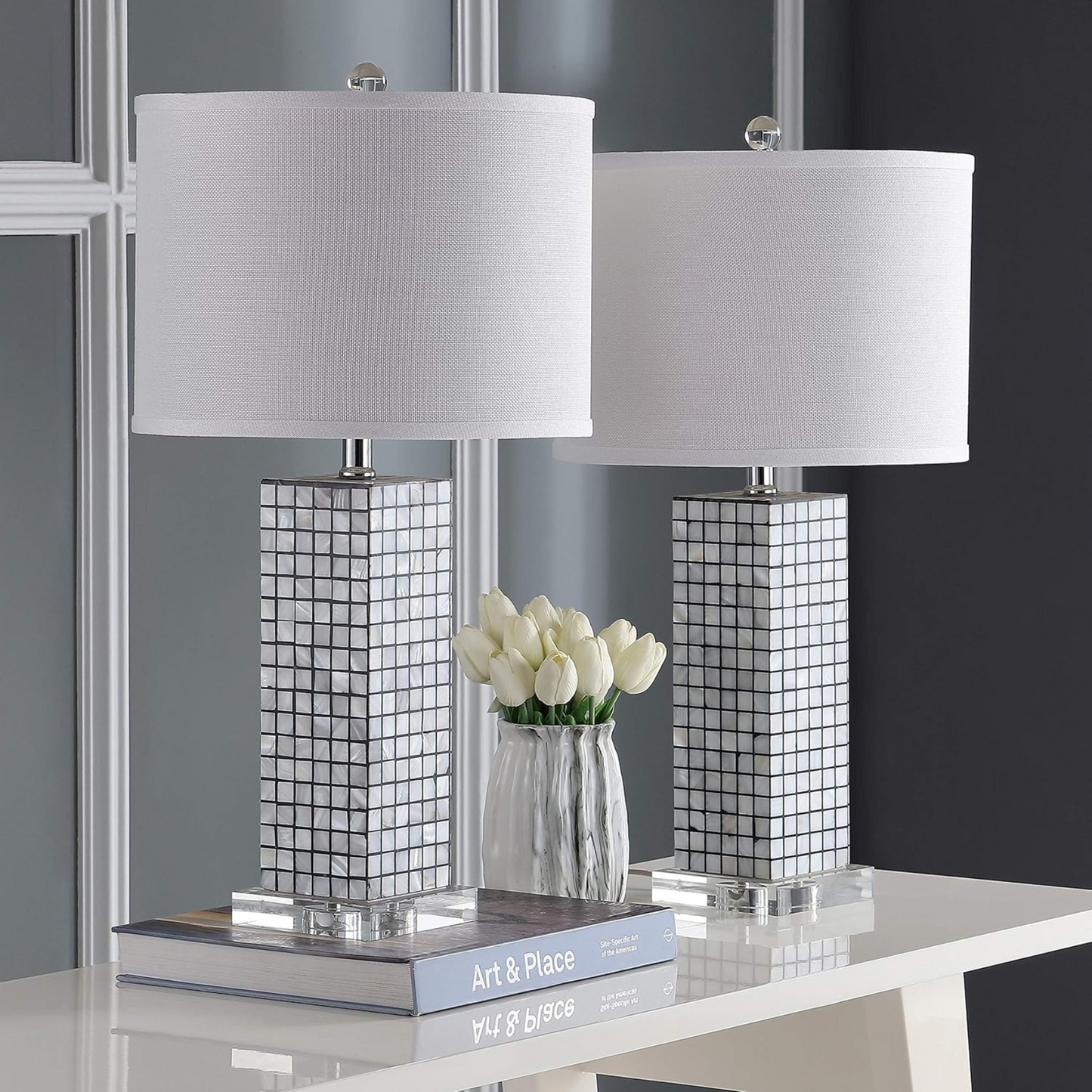Lámpara de mesa Set x 2 Unidades En Nácar