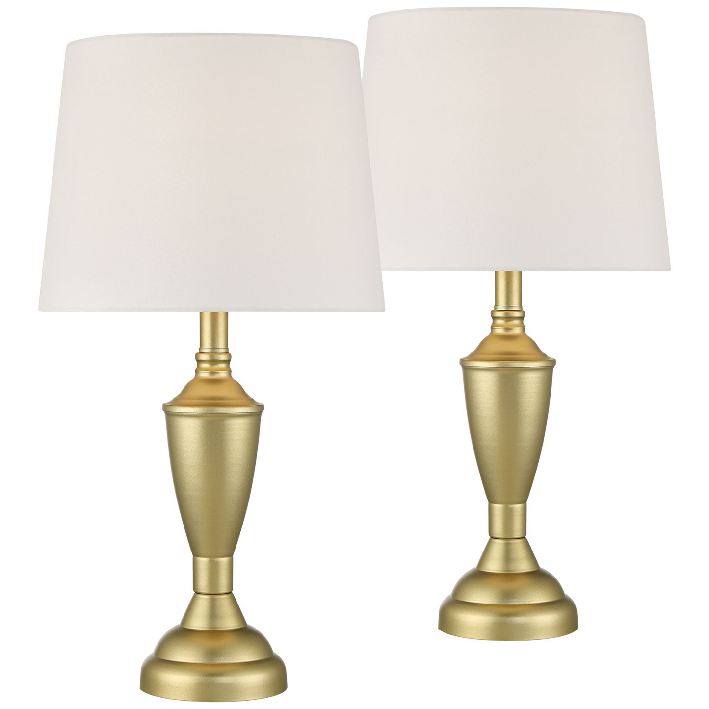 Lámpara de mesa Set x 2 Unidades En Metal Dorado