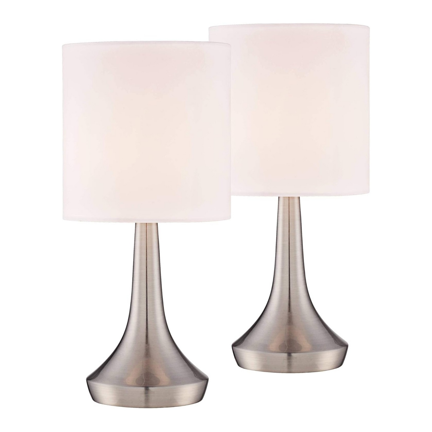 Lámpara de mesa Set x 2 Unidades En Níquel Cepillado