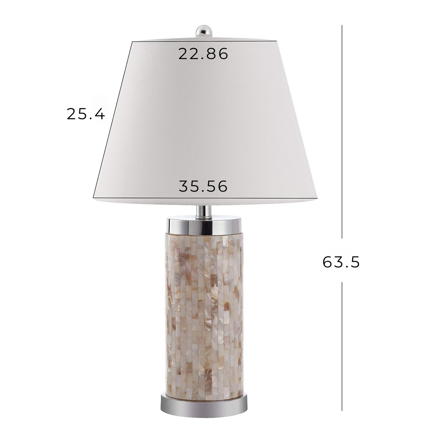 Lámpara de mesa Set x 2 Unidades En Nácar