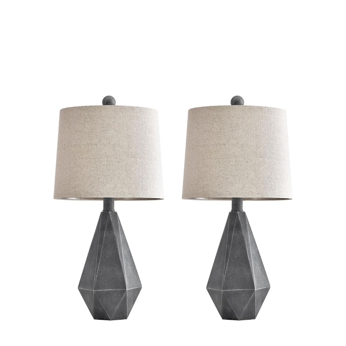 Lámpara de mesa Set x 2 Unidades En Resina