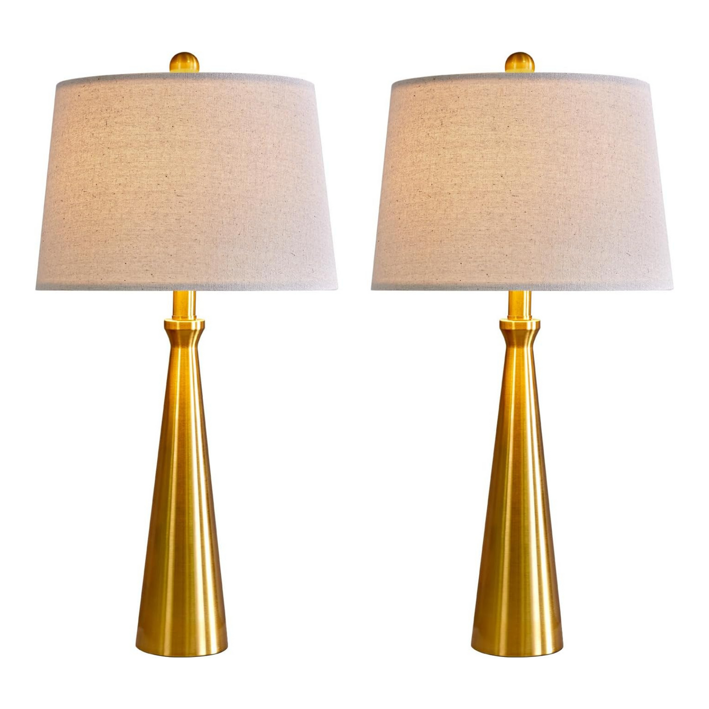 Lámpara de mesa Set x 2 Unidades En Dorado