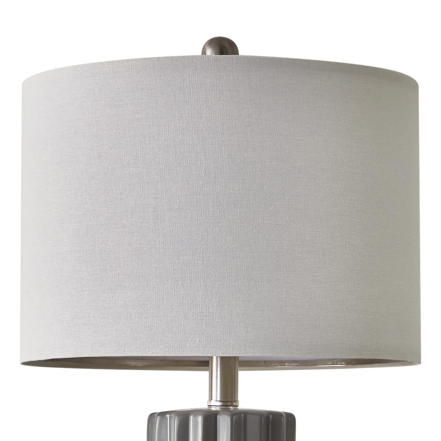 Lámpara de mesa Set x 2 Unidades En Cerámica Gris