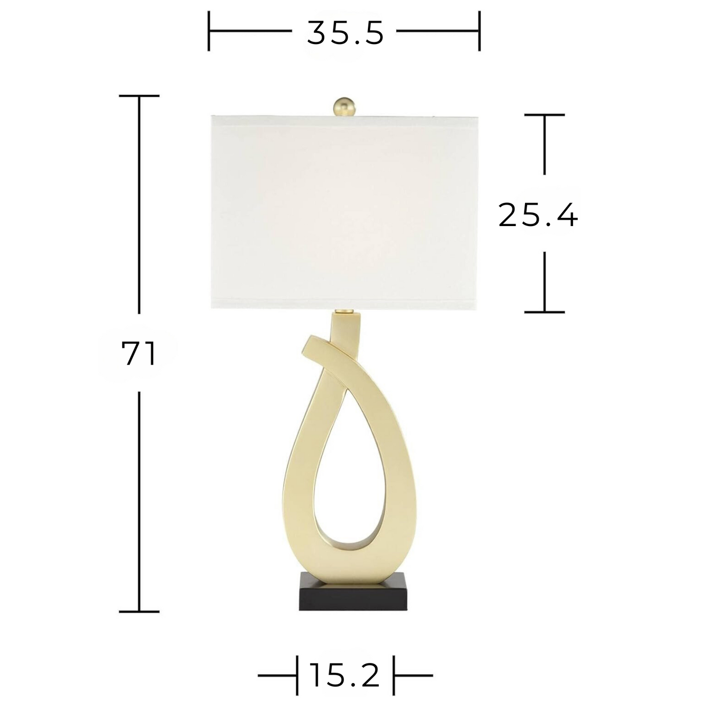 Lámpara de mesa Set x 2 Unidades En Acabados Dorados