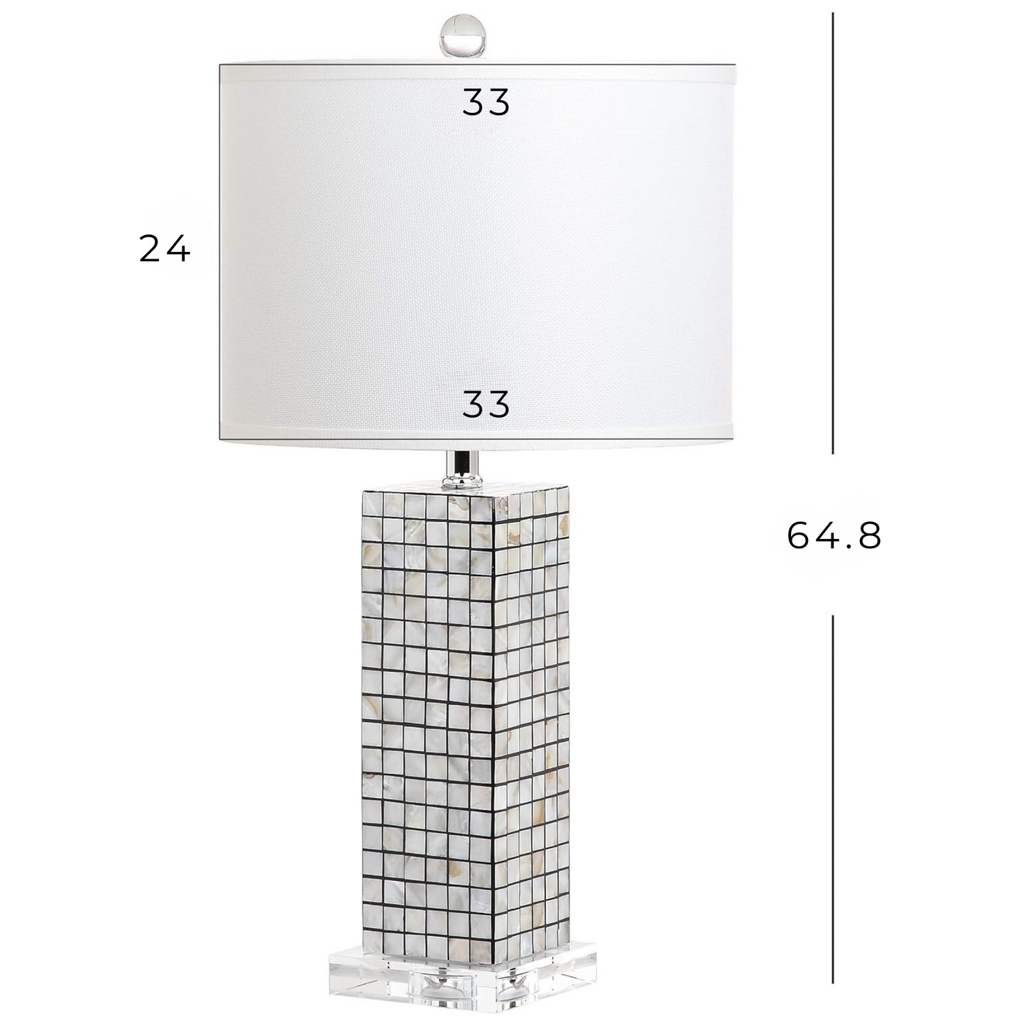 Lámpara de mesa Set x 2 Unidades En Nácar