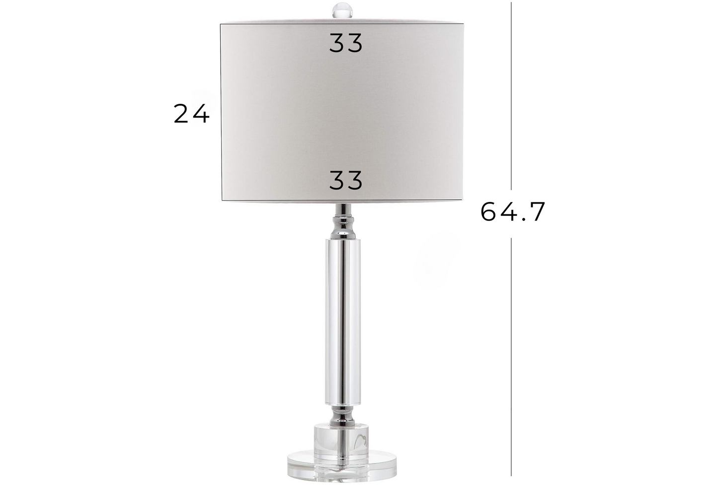 Lámpara de mesa Set x 2 Unidades En Cristal