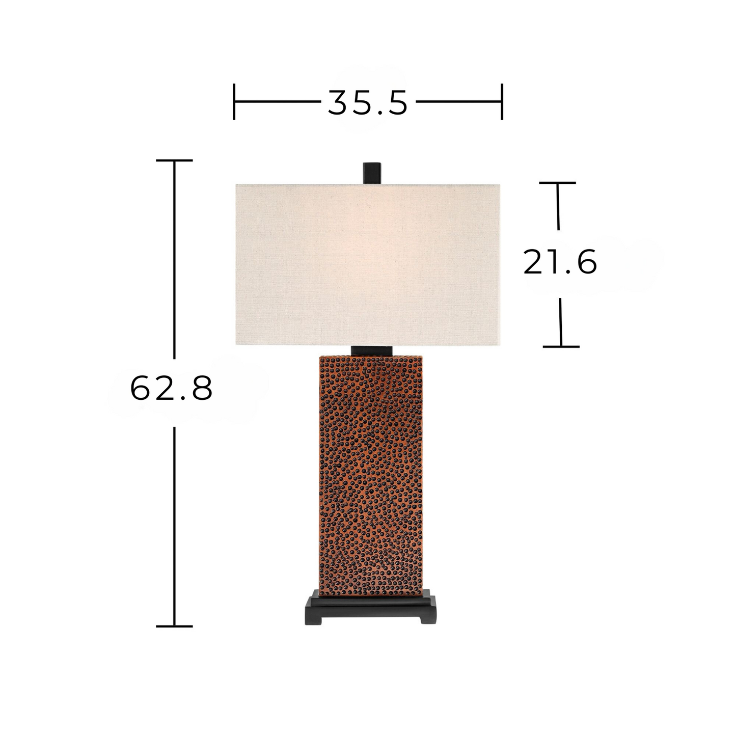 Lámpara de mesa Set x 2 Unidades En Bronce Martillado