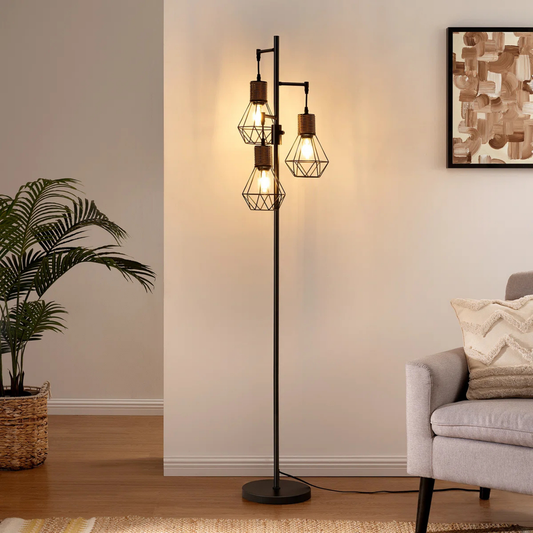 Lámpara de Piso Organic Lantern Triple