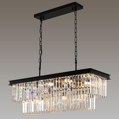 Lámpara Colgante Ópera de Cristal Negro