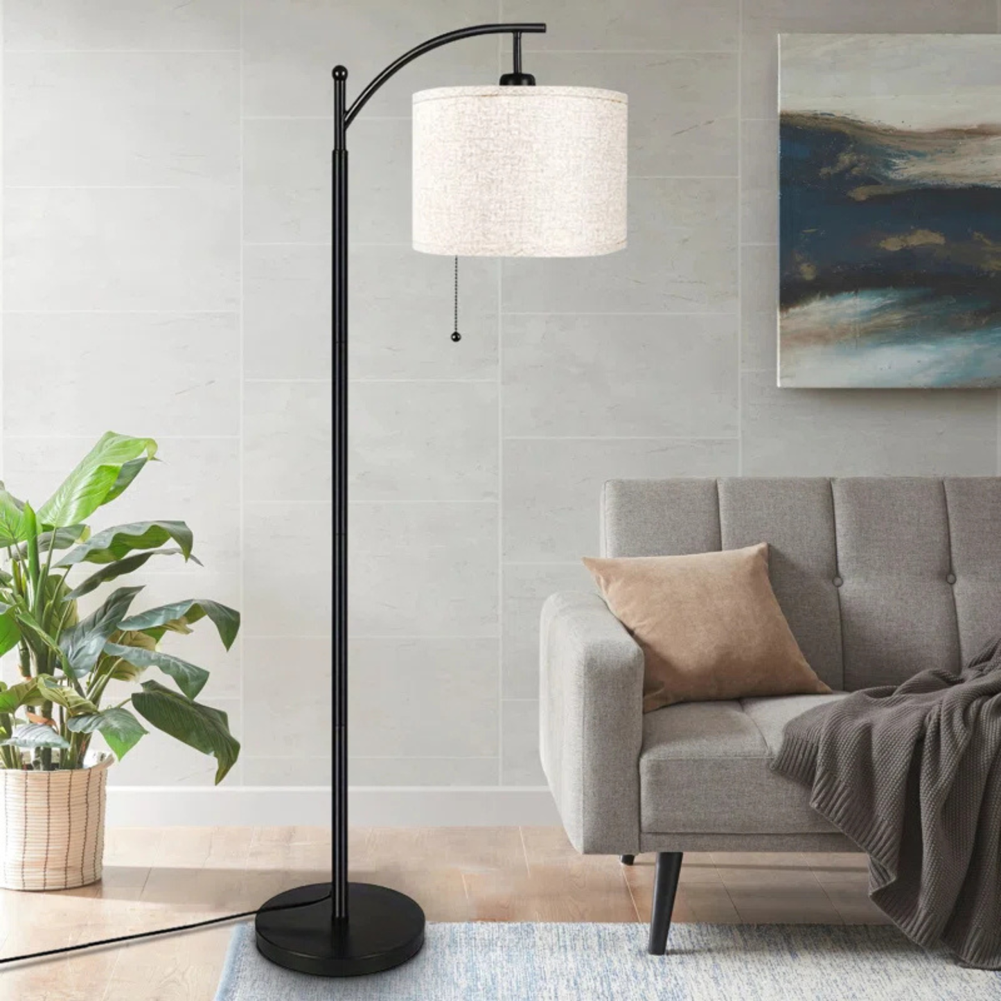Lámpara de Pie Galia con Arco Extendido