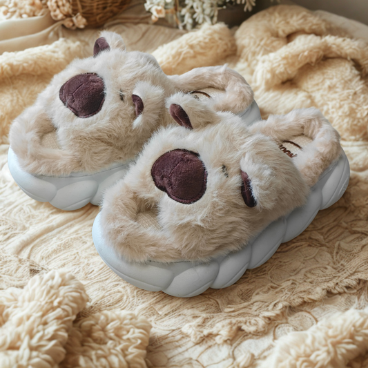 Pantuflas de Capibara Abiertas color Beige (Niño / Niña)