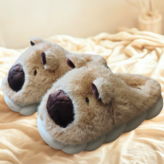 Pantuflas de Capibara Cerradas color Beige (Niño / Niña)