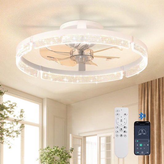 Lámpara de Techo con Ventilador Astra Ring Modern