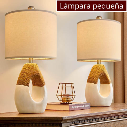 Juego de 2 Lámparas de Mesa Boho