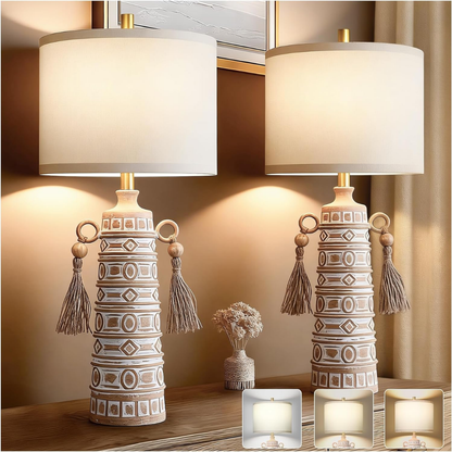 Lámparas de Mesa Solstice Boho x 2 Unidades