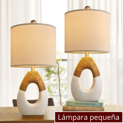 Juego de 2 Lámparas de Mesa Boho