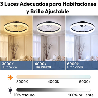 Lámpara de Techo con Ventilador eclipse Minimalist