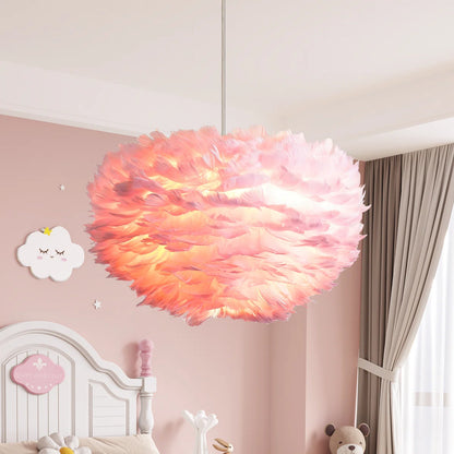 Lámpara Colgante Plumas de Ángel