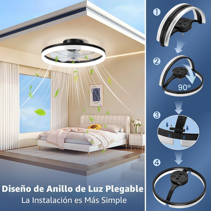 Lámpara de Techo con Ventilador eclipse Minimalist