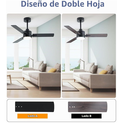 Ventilador de Techo Empotrado Halo Moderno (4 Colores)