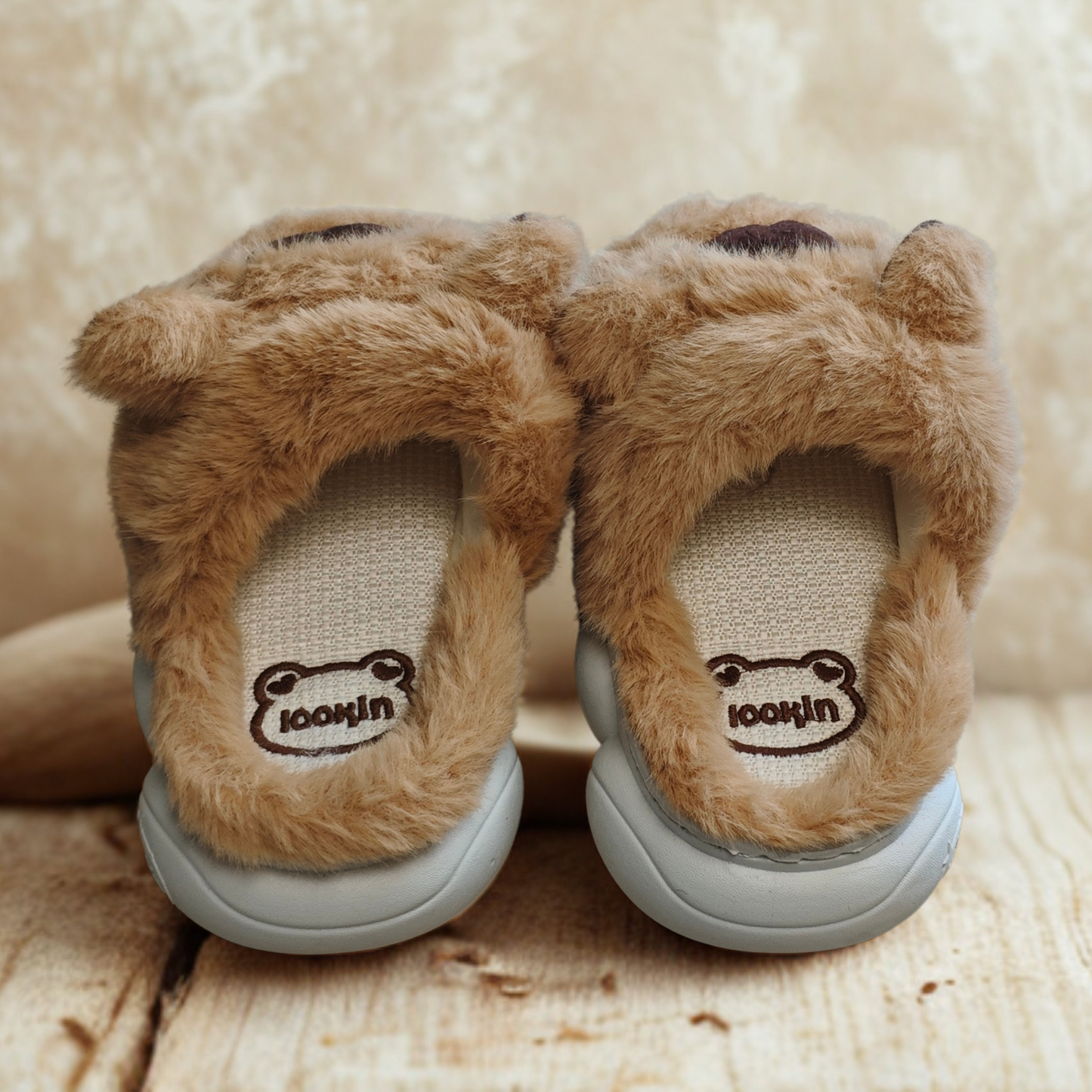 Pantuflas de Capibara Abiertas color Marrón (Niño / Niña)