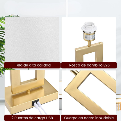 Set x 2 Lámparas de Mesa Versalles Touch