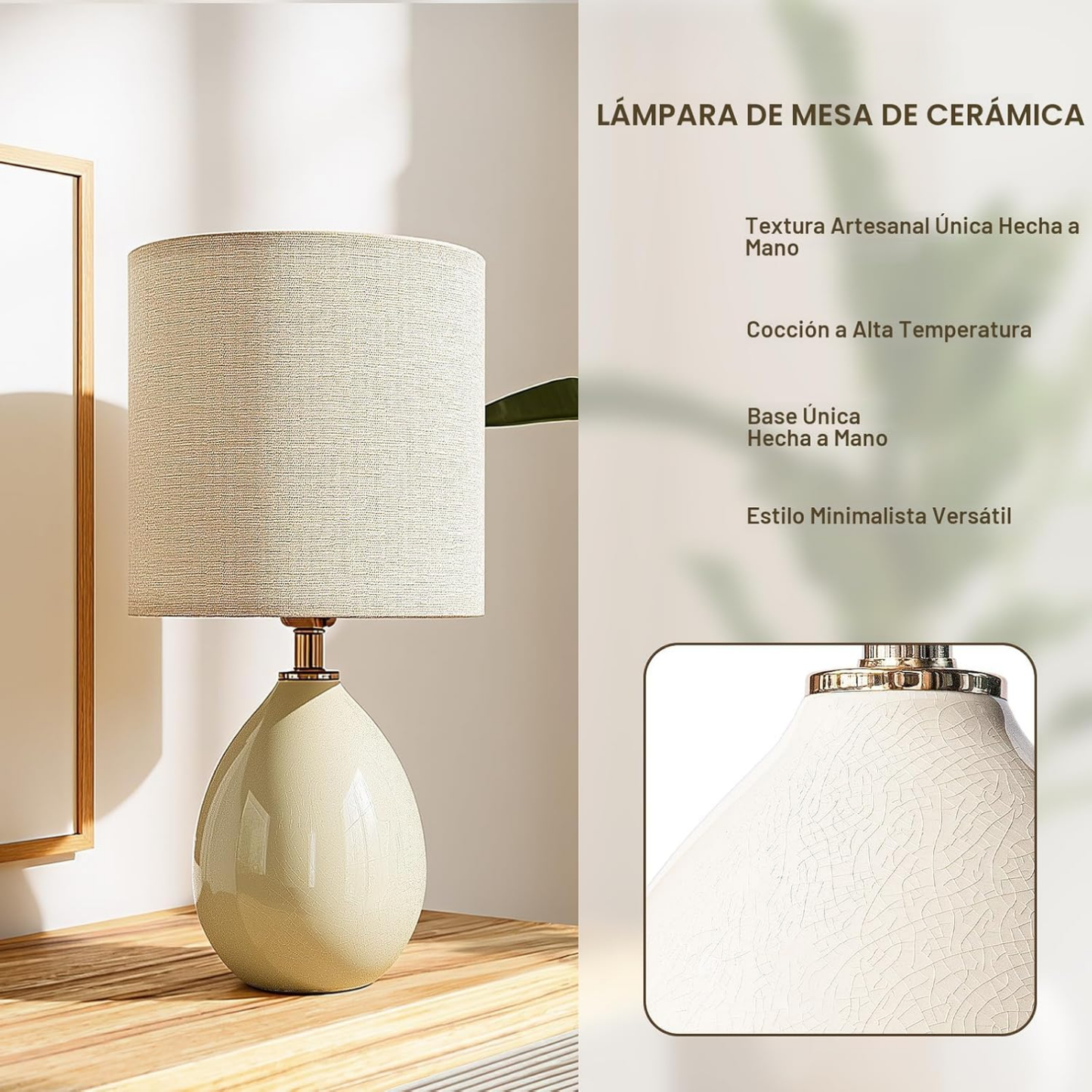 Juego de Lámparas de Mesa Esfera de Cerámica