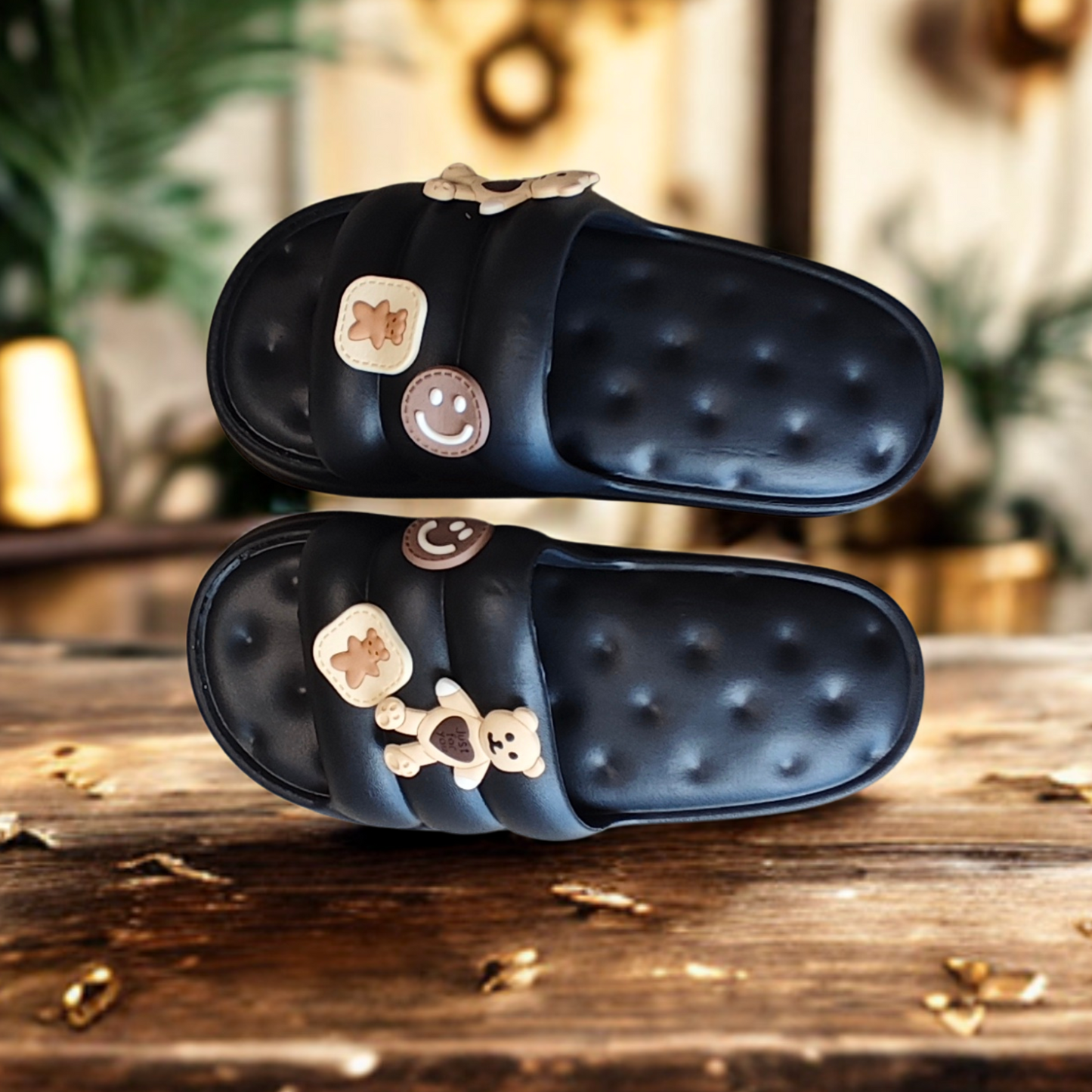 Pantuflas Marshmallow color Negro (Mujer Adulto)