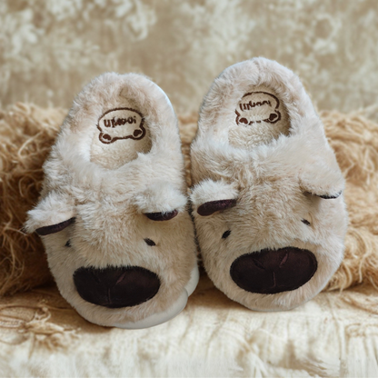 Pantuflas de Capibara Cerradas color Beige (Niño / Niña)