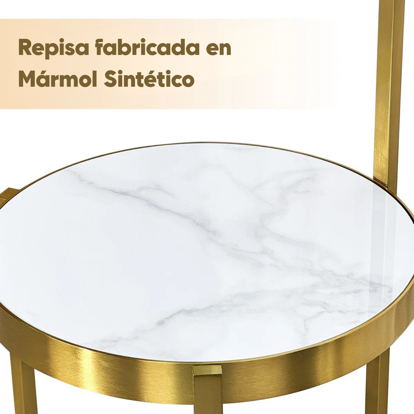 Lámpara de Pie Multi-Nivel Estela Dorada