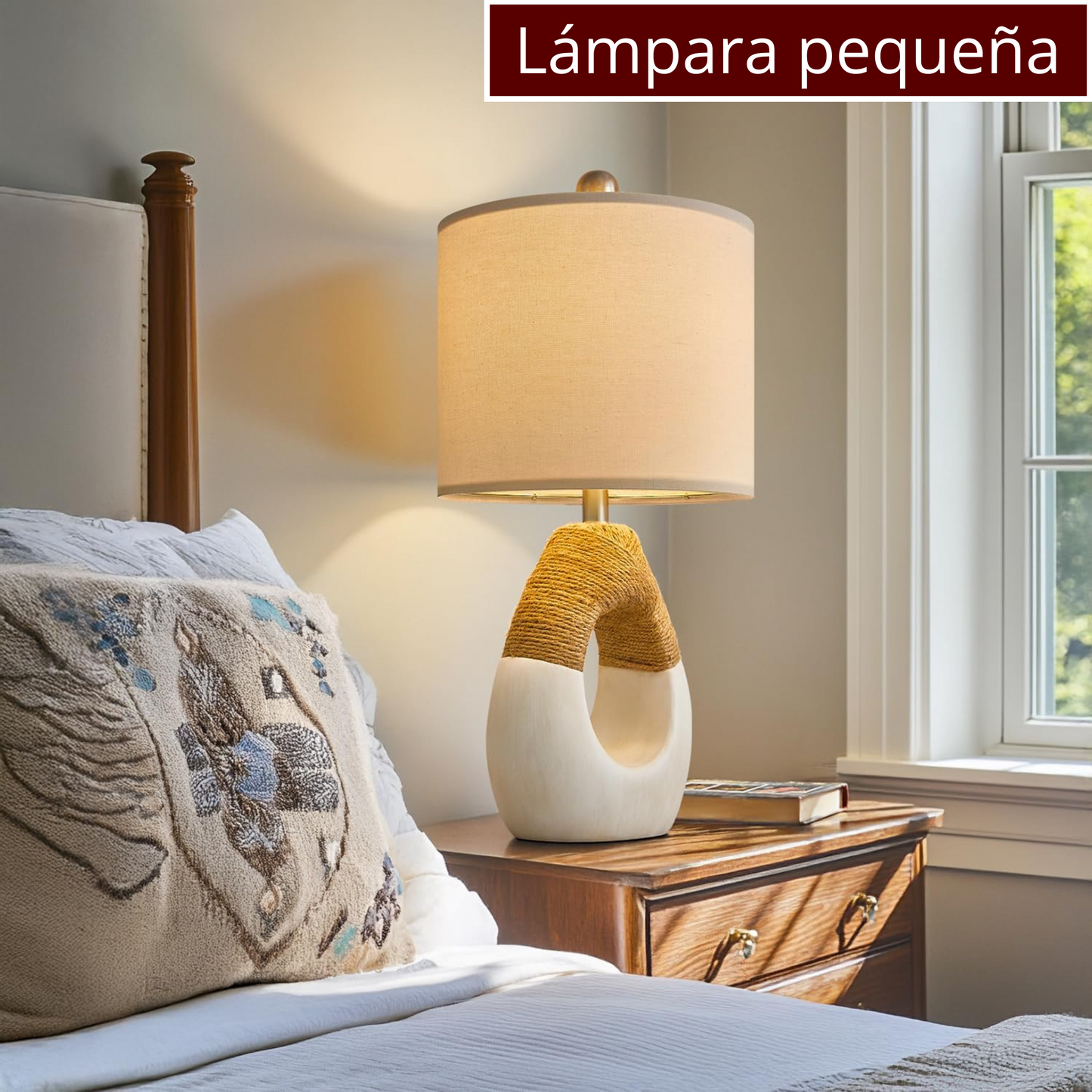 Juego de 2 Lámparas de Mesa Boho