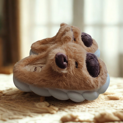 Pantuflas de Capibara Cerradas color Marrón (Niño / Niña)