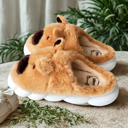 Pantuflas de Capibara Cerradas color Marrón (Mujer Adulto)