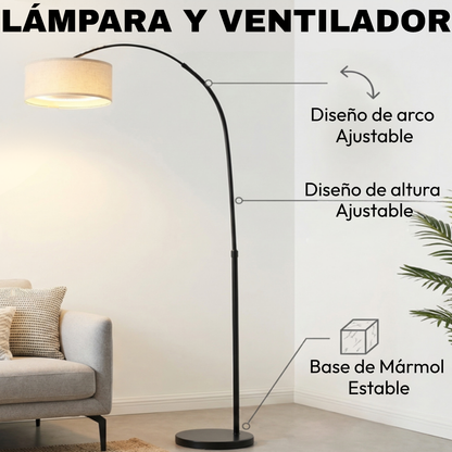 Lámpara de Pie Arqueada Brisa Clima