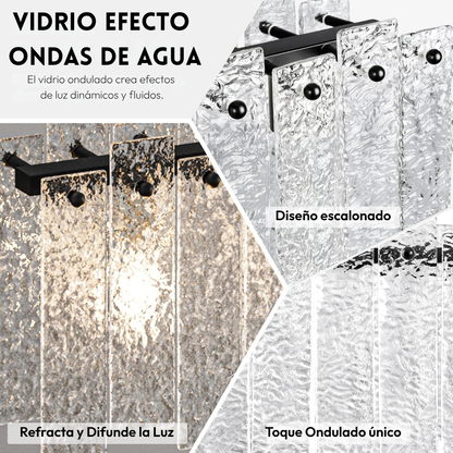Lámpara Colgante Escalonada Brisa de Cristal
