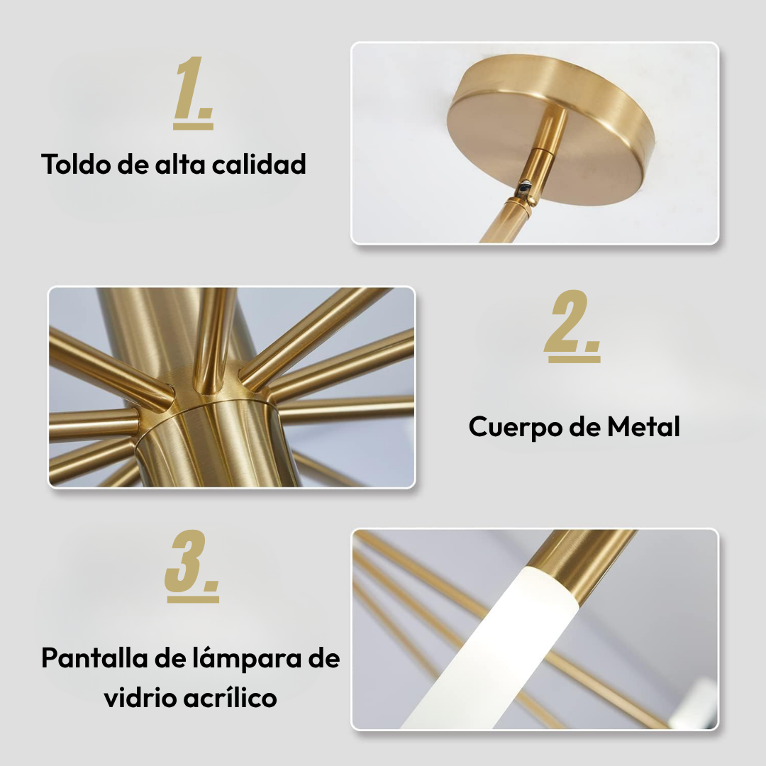 Lámpara de Techo Constelación Dorada