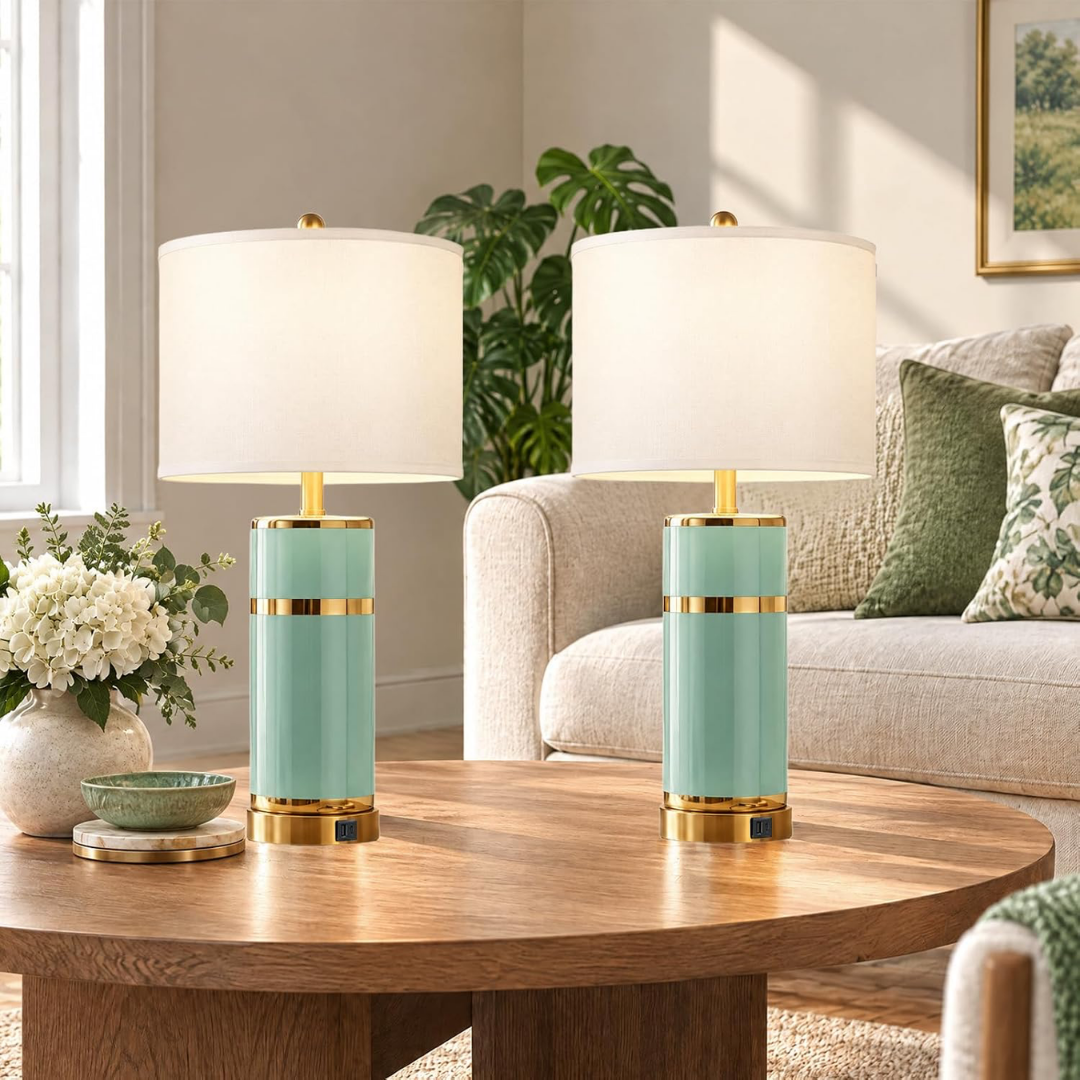 Lámparas de Mesa Saphir Ceramic x 2 Unidades