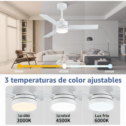 Ventilador de Techo Empotrado Halo Moderno (4 Colores)