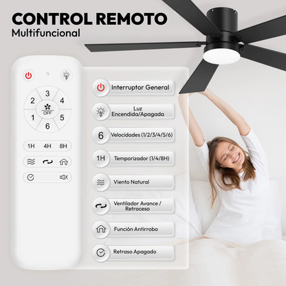Set x 2 Ventiladores de Techo Empotrados Noir Dual