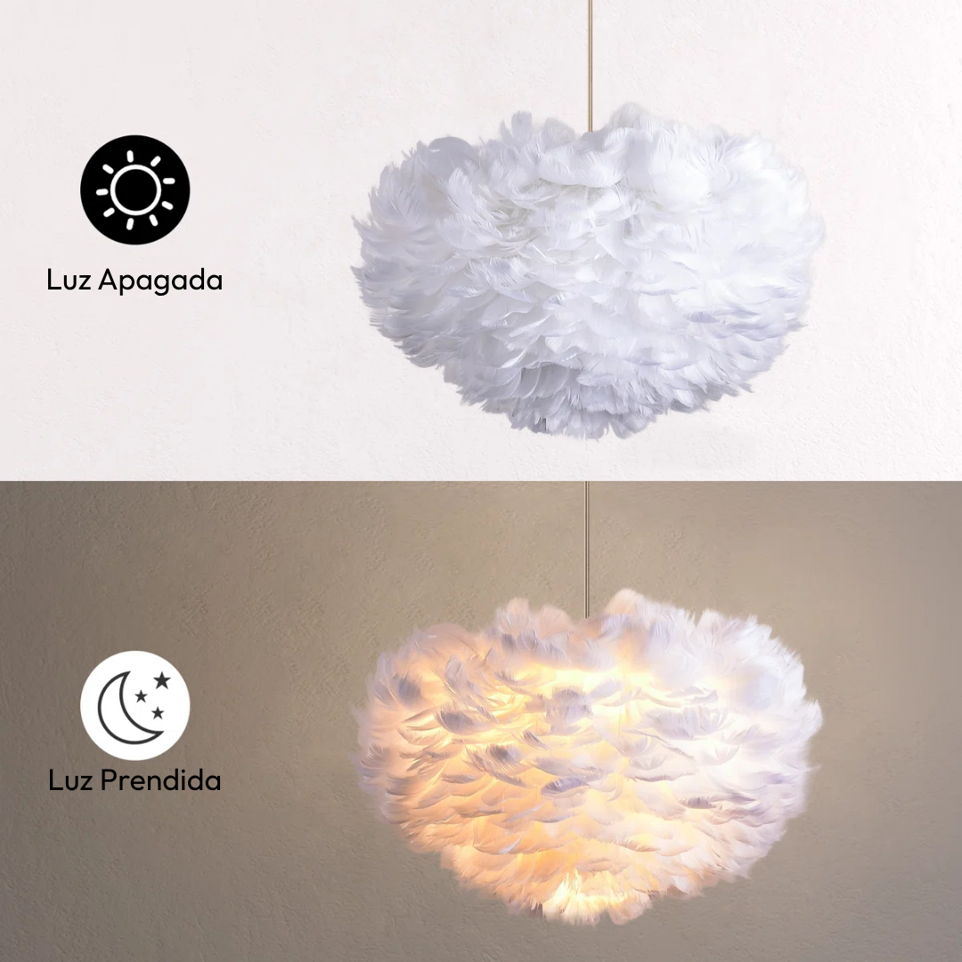 Lámpara Colgante Plumas de Ángel