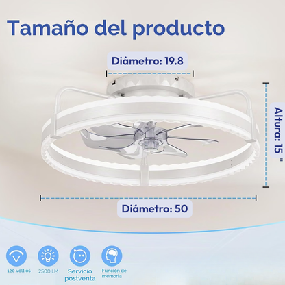 Lámpara de Techo con Ventilador Orbita Minimalist