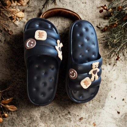 Pantuflas Marshmallow color Negro (Mujer Adulto)