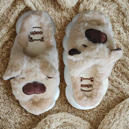Pantuflas de Capibara Abiertas color Beige (Niño / Niña)