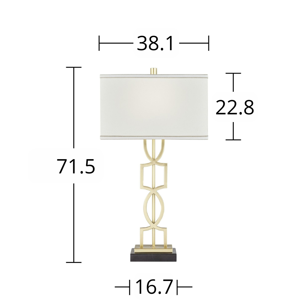 Dúo de Lámparas de Mesa Aurelia Gold
