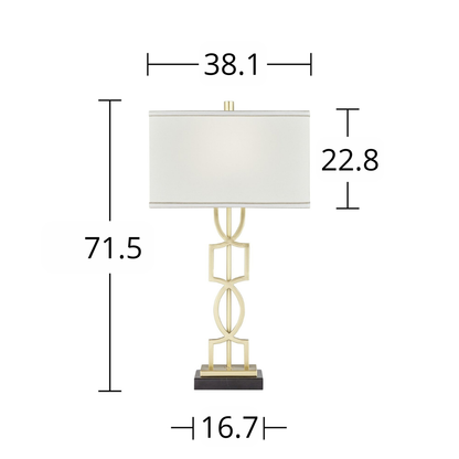 Dúo de Lámparas de Mesa Aurelia Gold