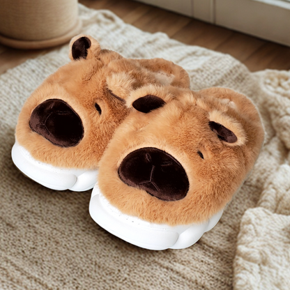 Pantuflas de Capibara Cerradas color Marrón (Mujer Adulto)