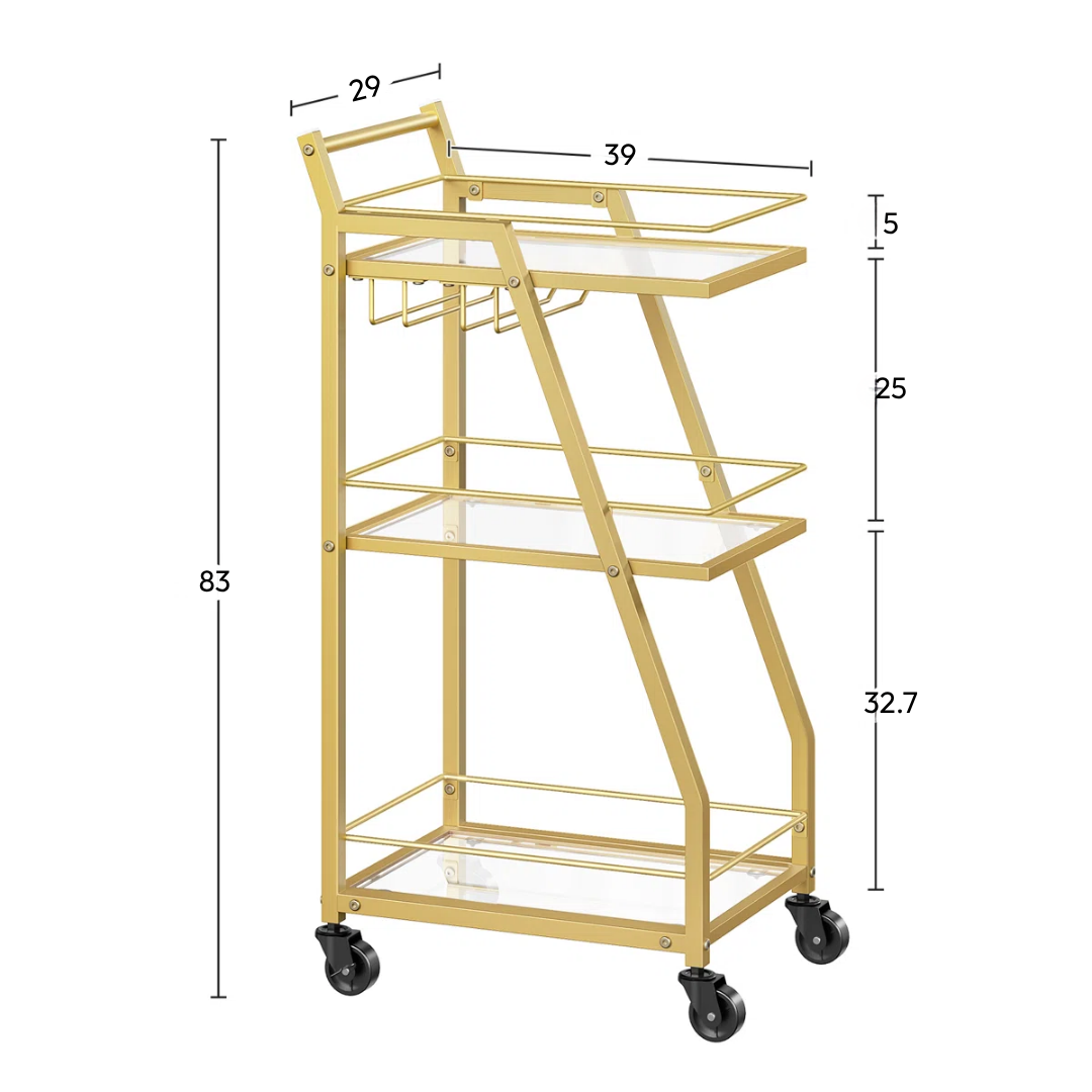 Carrito Auxiliar Bar Luxe Solarium