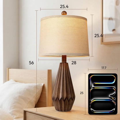 Juego de Lámparas de Mesa Vieux Facet x 2 Unidades