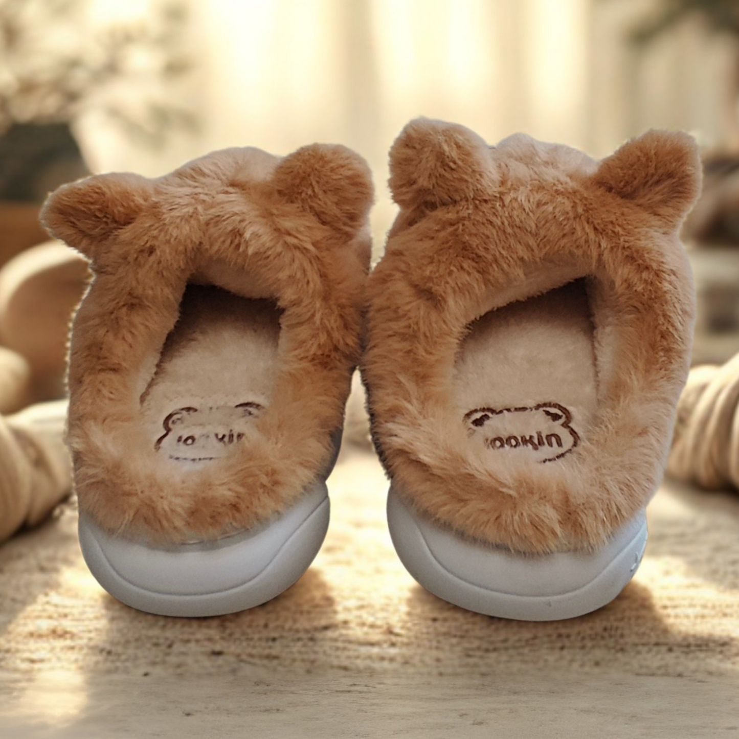 Pantuflas de Capibara Cerradas color Marrón (Niño / Niña)